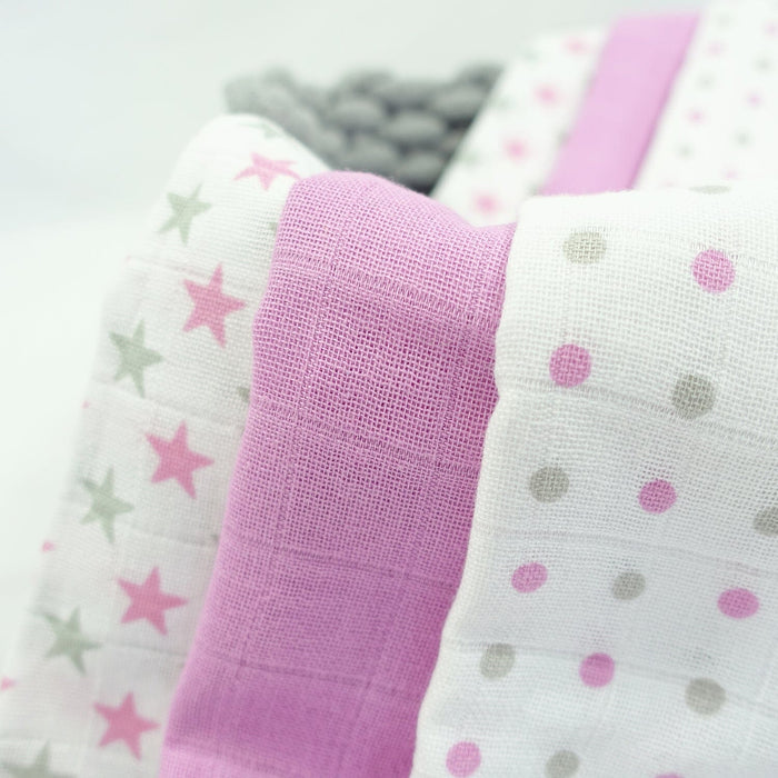 100% Pure Cotton Muslin - 70cm x 70cm - Violet (One Muslin) Muslin Muslinz