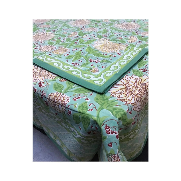 Block Printed Tablecloth - Latesia - Round