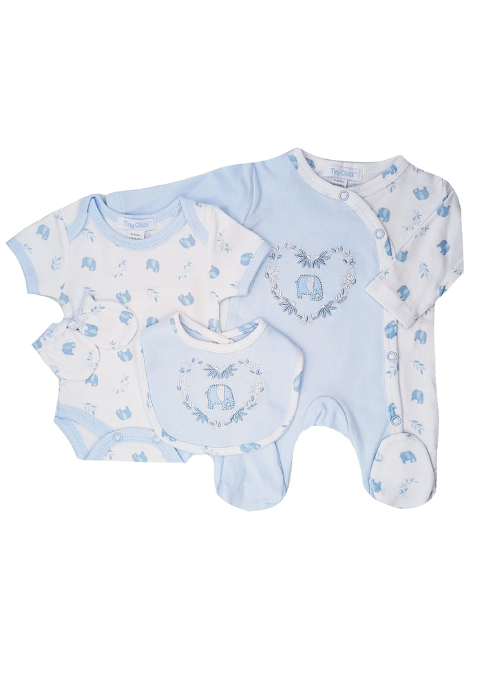 Blue Elephant 4 Piece Set Set Tiny Chick