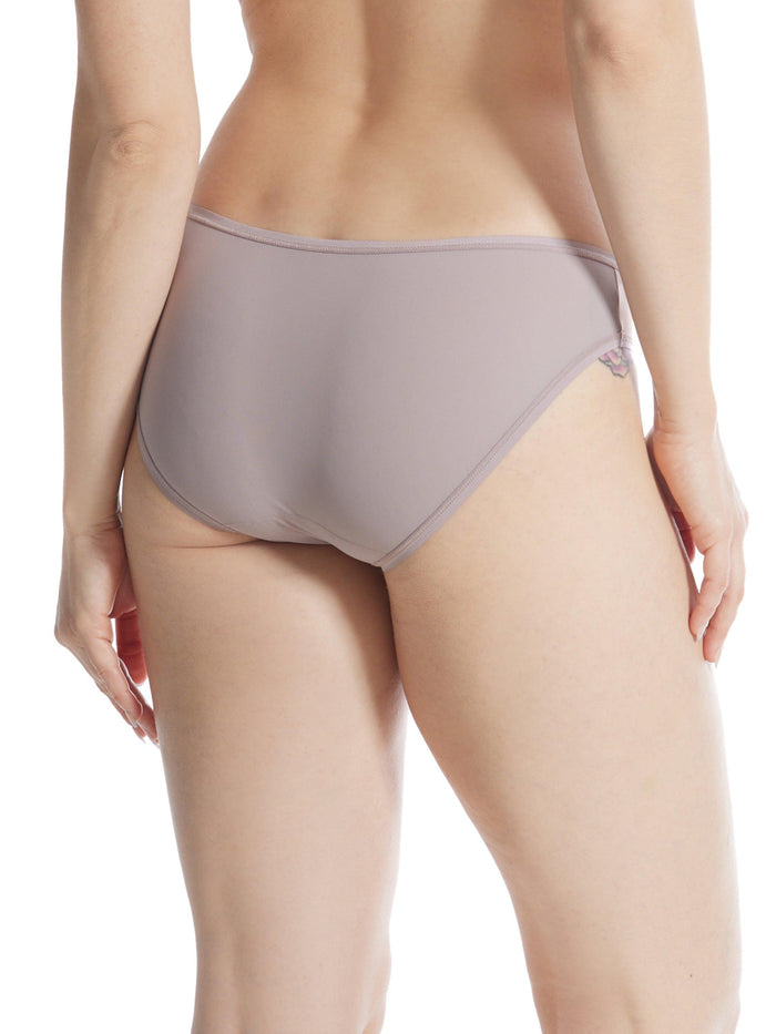 Evening Grey BreatheSoft™ Bikini Panty - Back View On Model, Full Booty Coverage | Hanky Panky