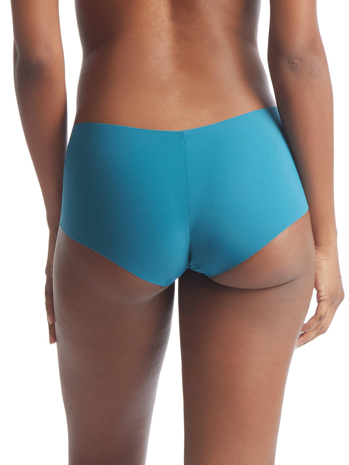 BreatheSoft™ Boyshort Earth Dance Green - Back On-Model, Full Coverage Seamless Microfiber Boyshort | Hanky Panky