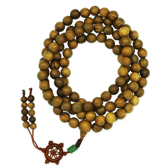 Buddhist Green Sandalwood Malas (108 beads) - 12mm