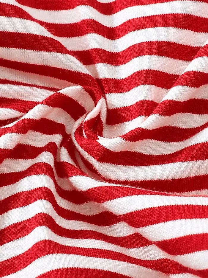 Children's Christmas Santa Striped Pajama Set