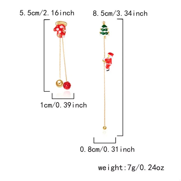 Christmas Santa Drop Earrings