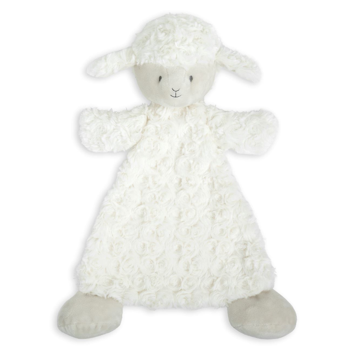 White lamb lovey blankie.