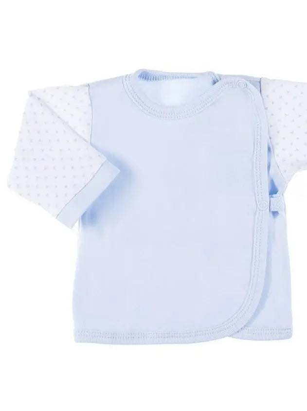 Early Baby Wraparound Top, Blue EEVI