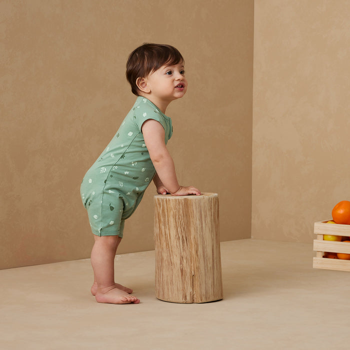 ergoPouch Layer | Short Sleeve Zip Bodysuit 0.2 TOG - Sweet Orchard