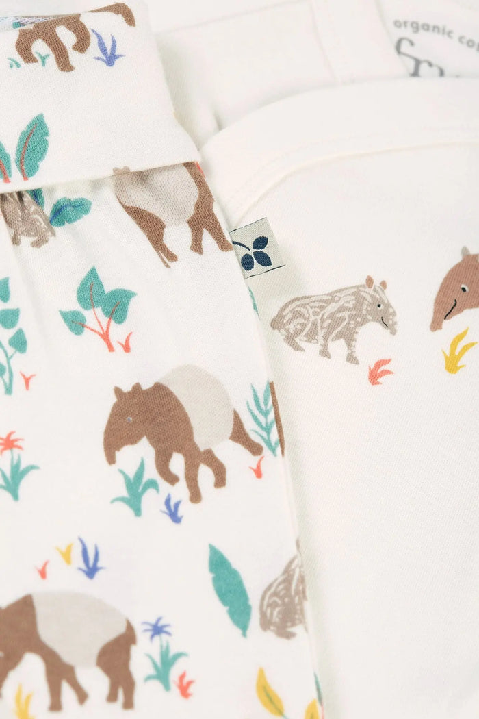 Frugi Organic Cotton Kimono Baby Outfit Sleepsuit / Babygrow Frugi