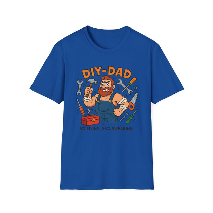 Funny DIY Dad T-Shirt – 5% Fixing 95% Swearing Tee - funny t-shirt by Cheeky Business