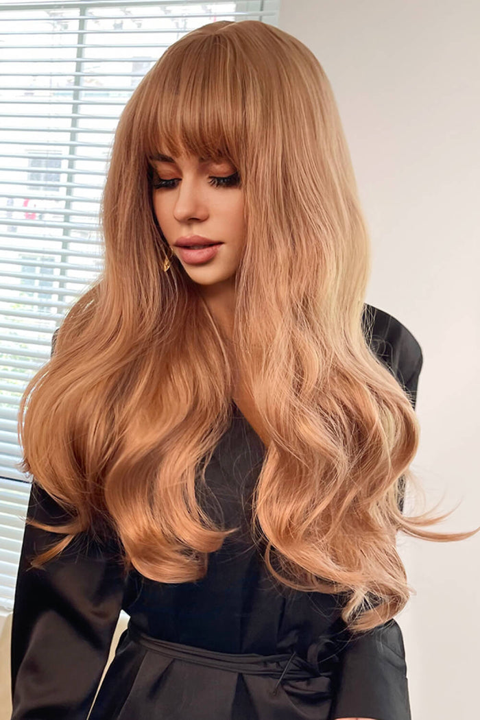 Gilded Strands™ Strawberry Luxe Wave Wig — 26"