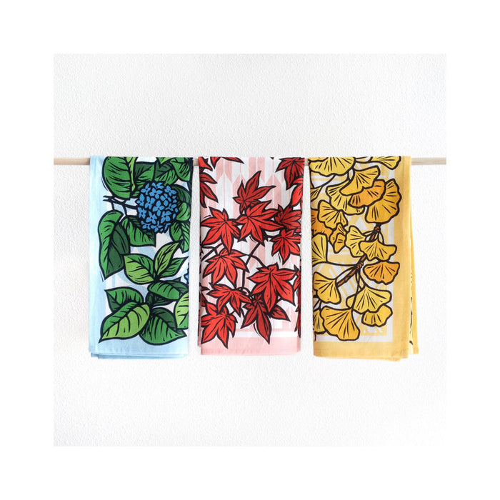 Ginkgo Kitchen Towel - hanging in grouping