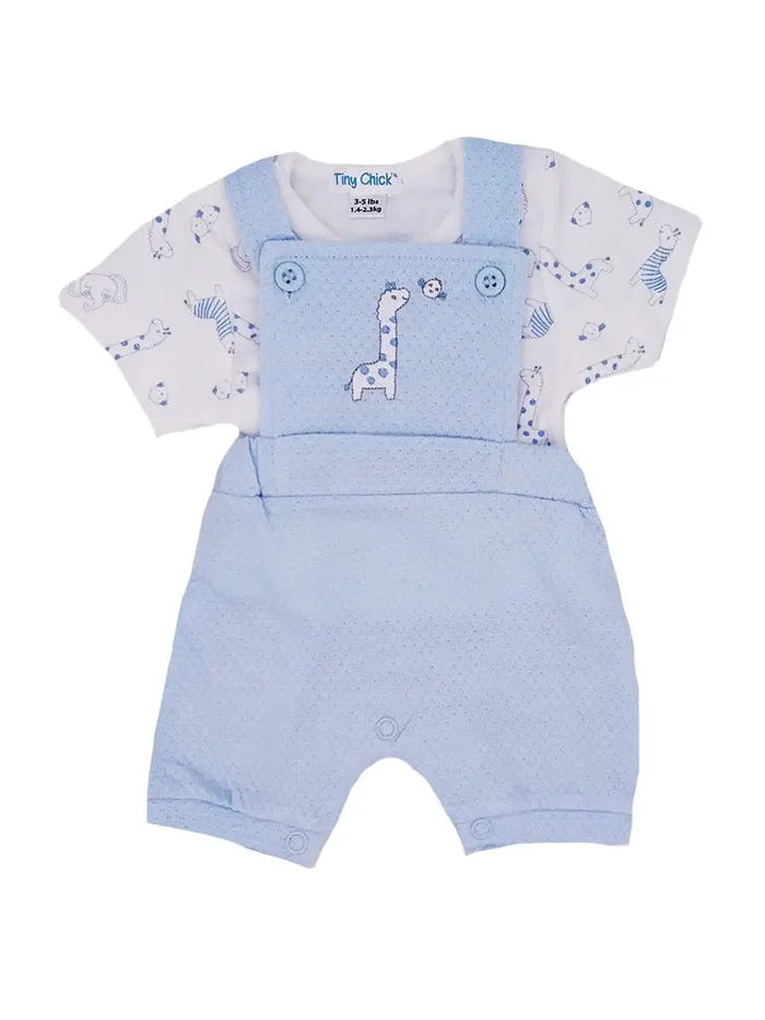 Giraffe Dungarees Set Dungaree Tiny Chick