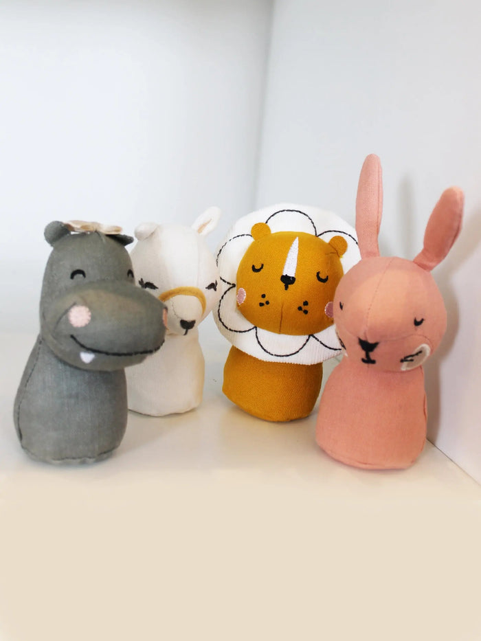 Grey Hippo Rattle By Picca Loulou Rattle Picca Loulou