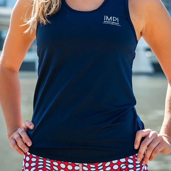 IMPI Fitted Running Singlet - Navy