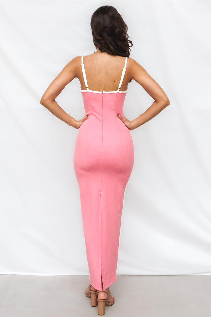 Inaya Maxi Dress - Pink - Runway Goddess