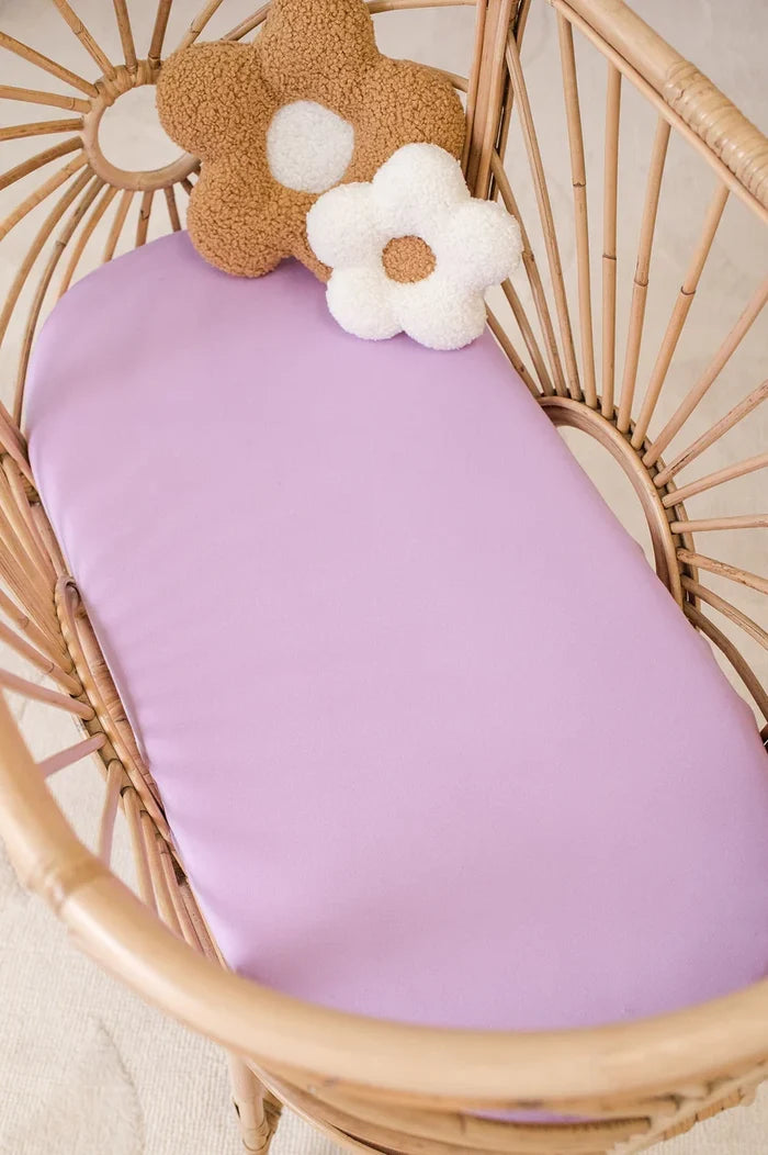 Kiin Organic Bamboo Cotton Change Pad & Bassinet Sheet - Lilac