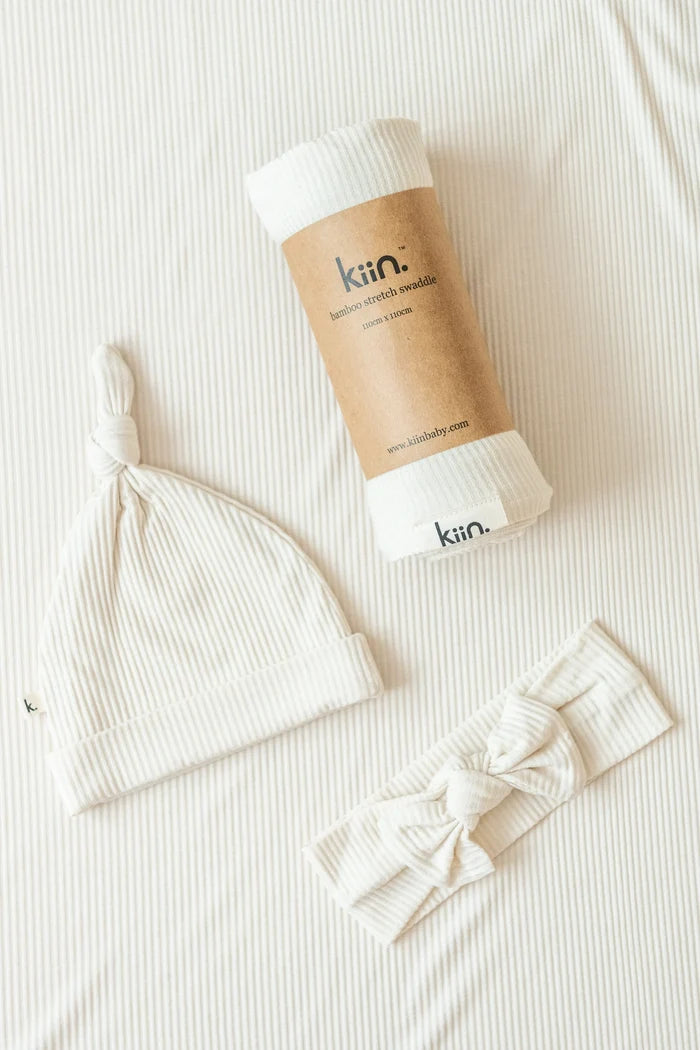 Kiin Organic Bamboo Stretch Swaddle - Ivory