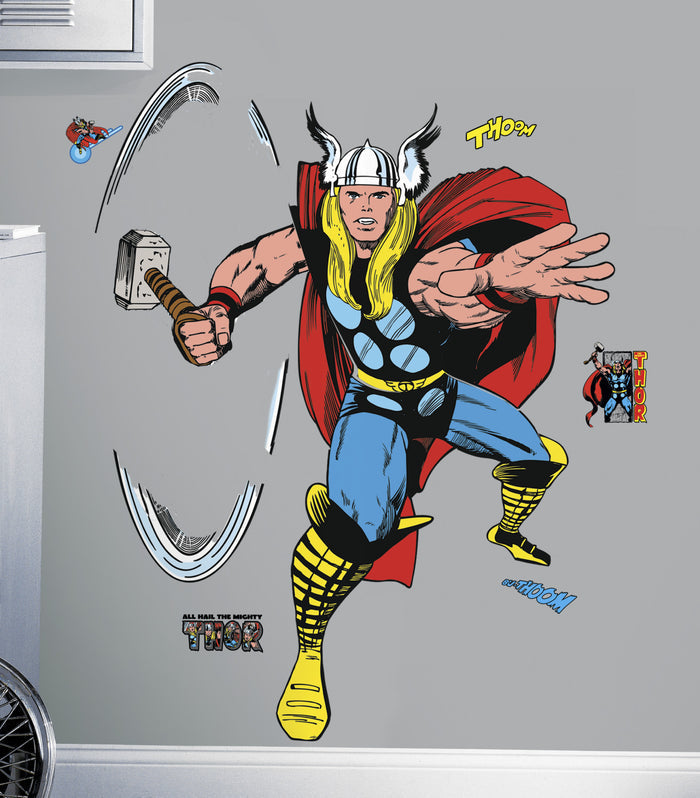 Marvel Classic Thor Peel and Stick Giant Wall Decals