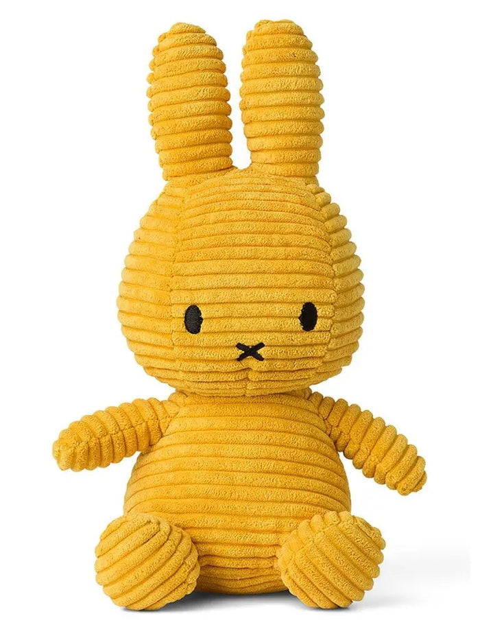 Miffy Corduroy Plush Toy - Mustard Toy Miffy