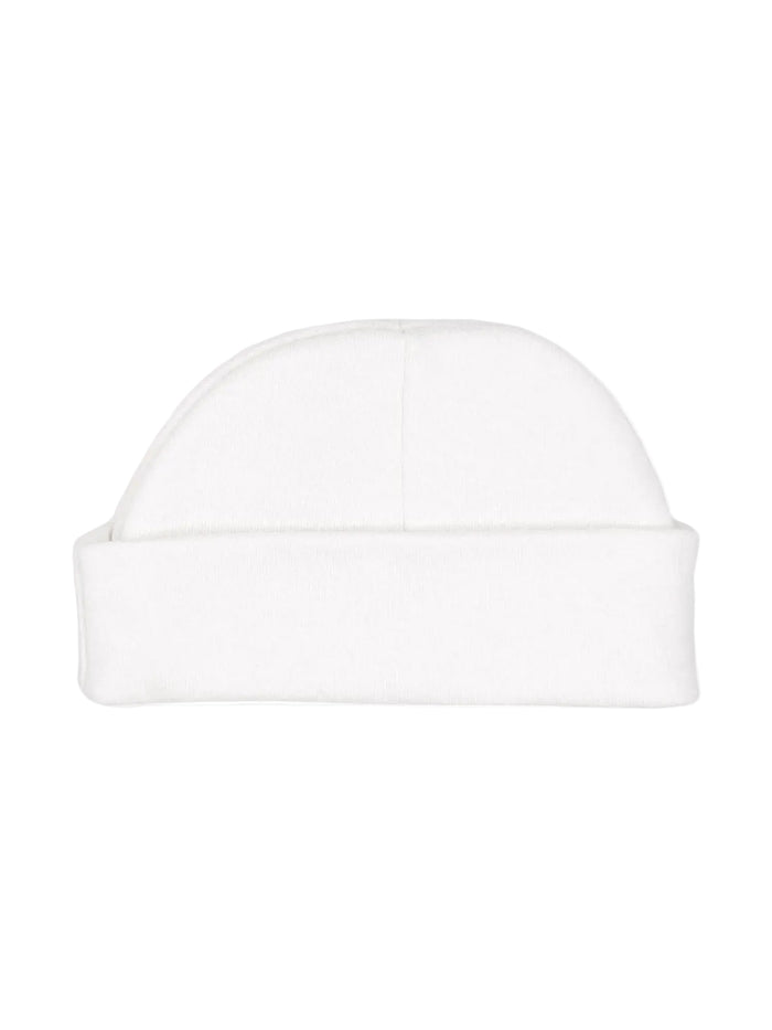 White Round Premature Baby Hat Hat Soft Touch