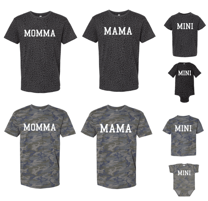 MOM/MINI Pattern Tee-INFANT SIZES