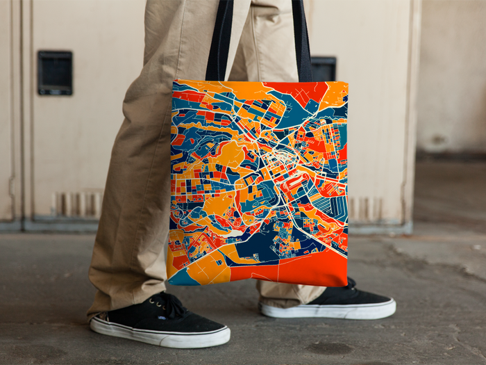 Nairobi Map Tote Bag - Kenya Map Tote Bag 15x15