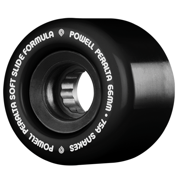 Powell Peralta Snakes Skateboard Wheels - Black 66mm 75a