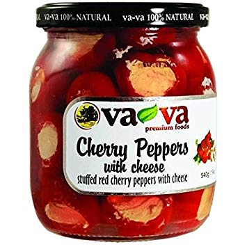 Red Cherry Peppers With Cheese 510g (Va-Va) - MezeHub