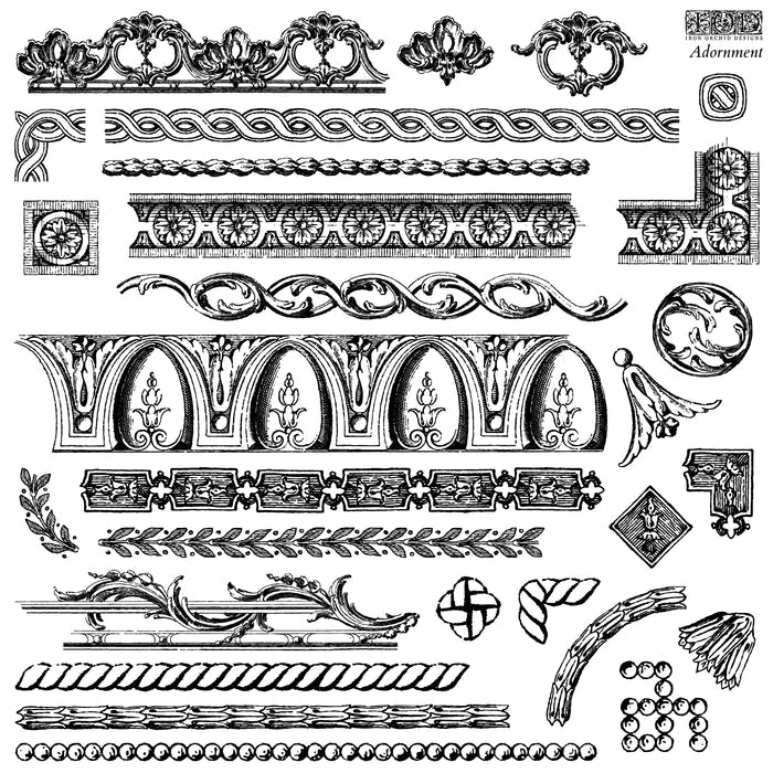 RETIRED Adornment IOD Décor Stamp