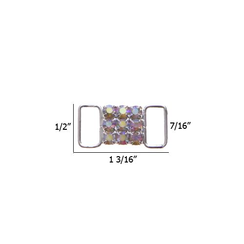 0.44 Inch Rhinestone AB Crystal Connector