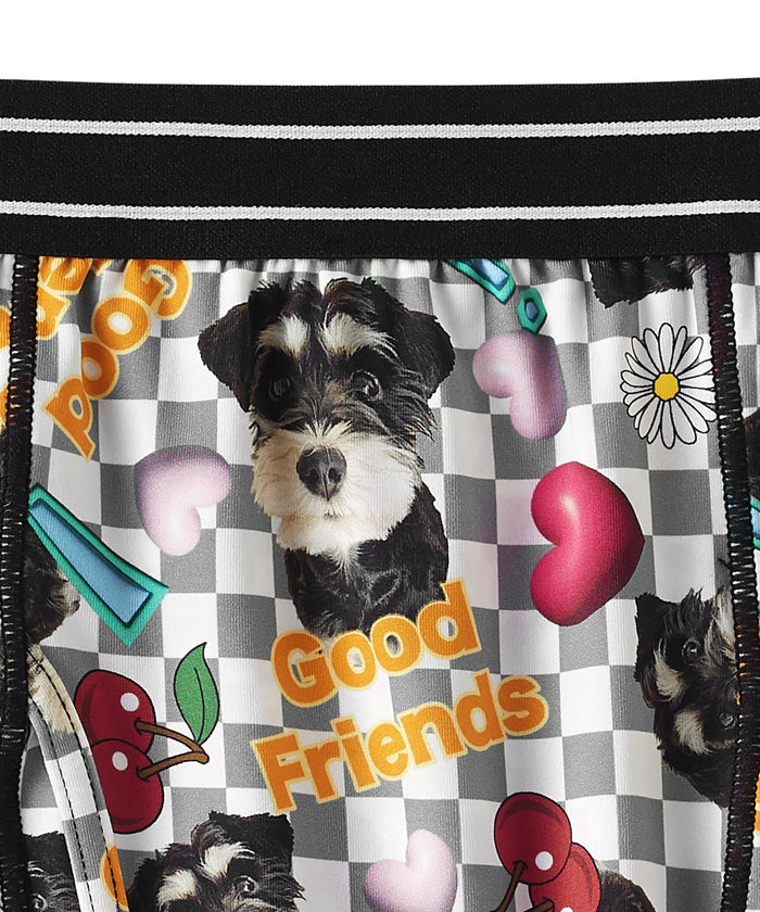 Schnauzer 3D Sticker Boxer (Men's)