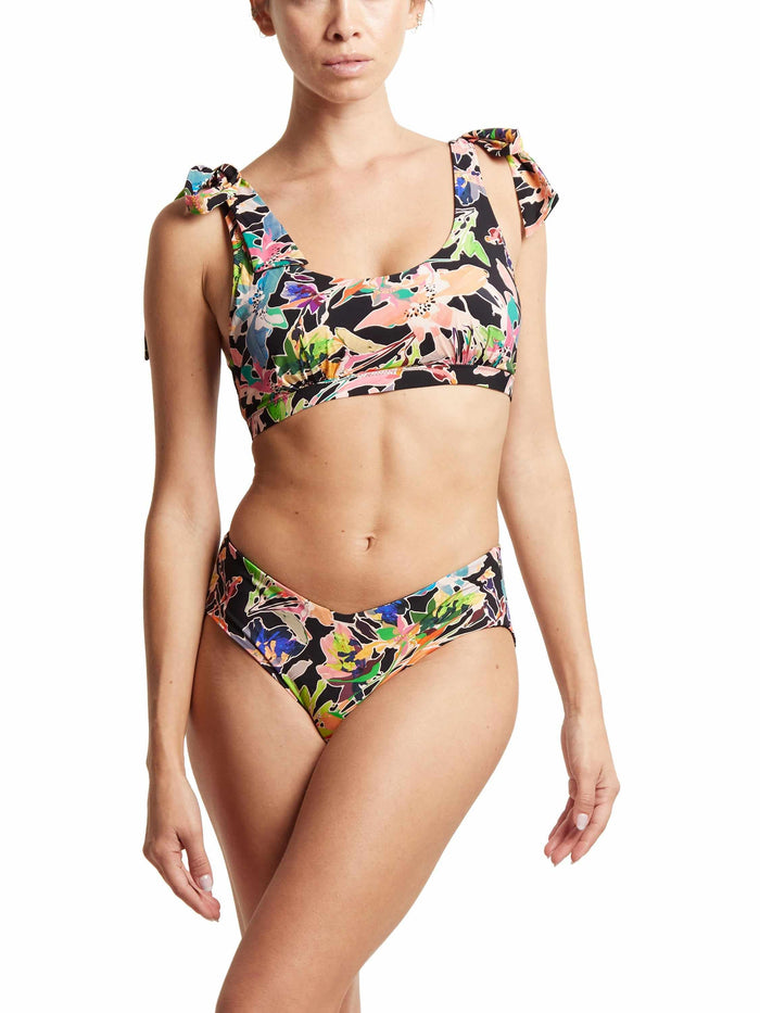Unapologetic Floral Two-Piece Swimsuit - Scoop Neck Bikini Top with Matching High-Waist Bottoms | Hanky Panky