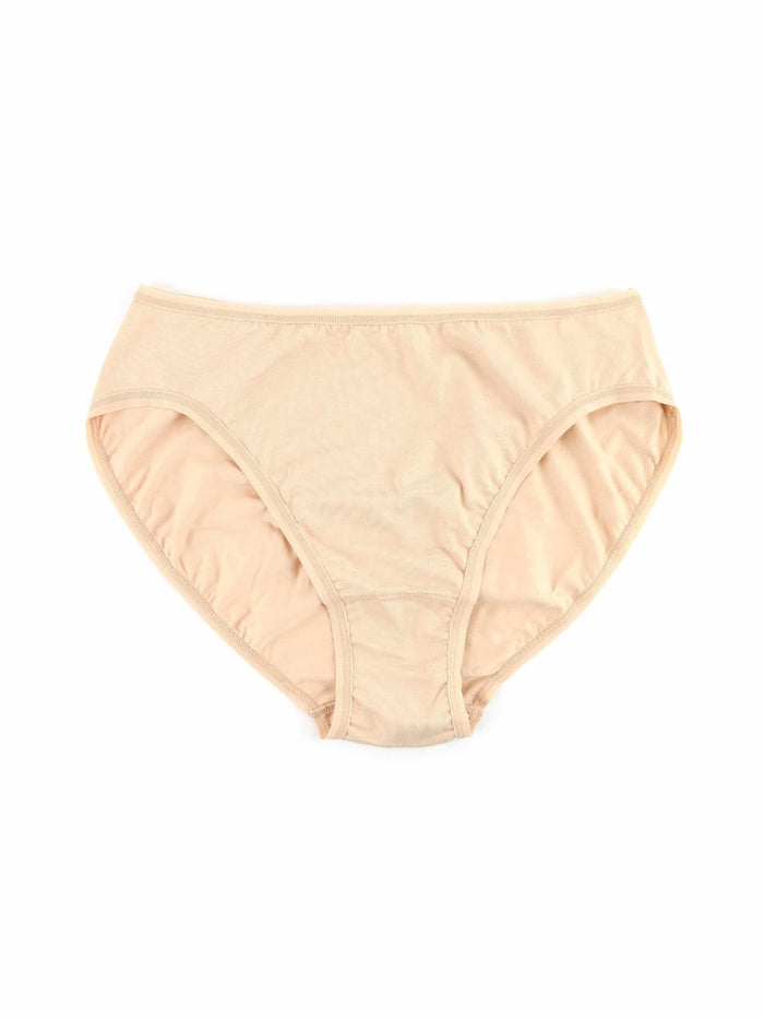 Chai Supima® Cotton High Cut Brief - Front Flat Lay, breathable cotton underwear | Hanky Panky