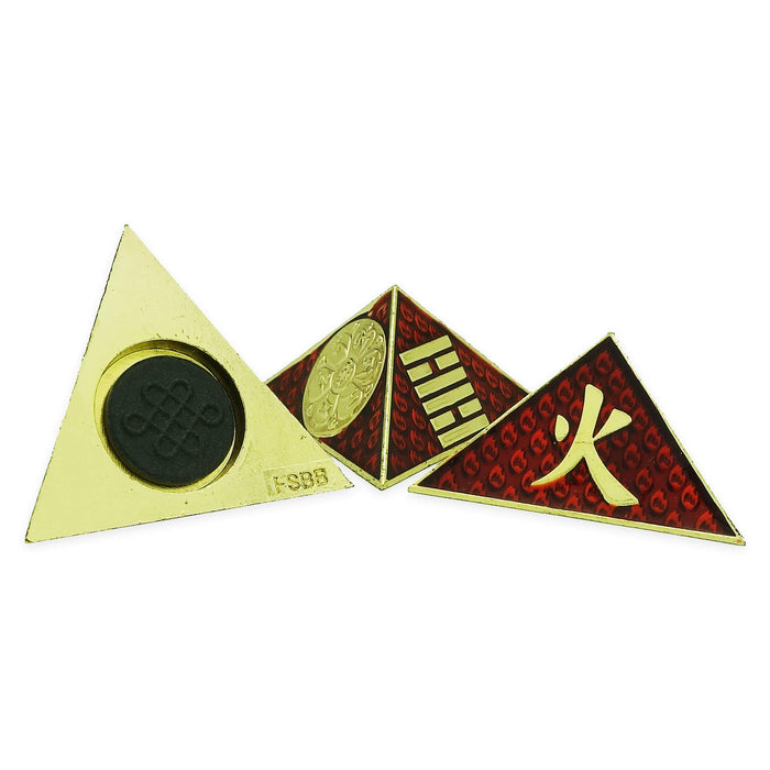 Three Triangular Prisms w/ Li Hexagram BIG FIRE