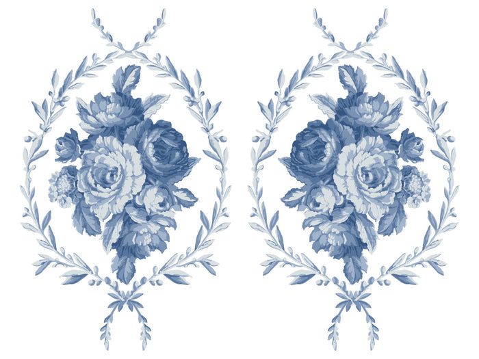 Trompe L'oeil Bleu IOD Paint Inlay