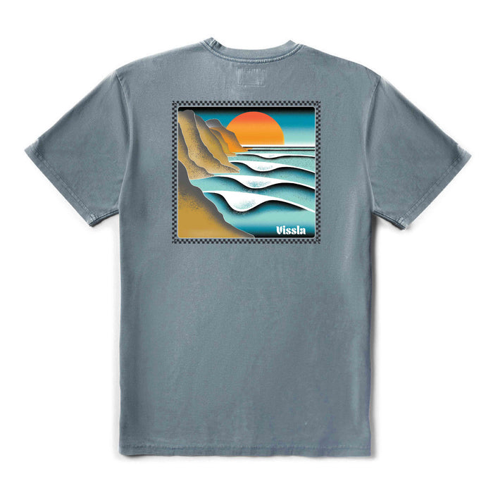 Vissla | T-Shirt à Manches Courtes Homme Cliffs Cosmic Wash