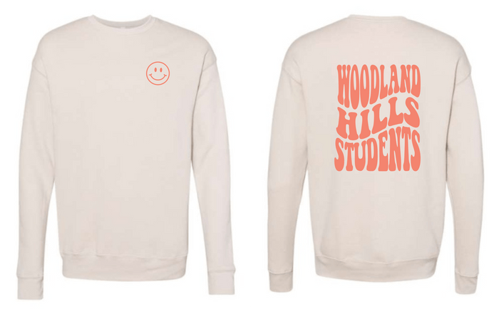 Woodland Hills Students Drop Shoulder Crewneck