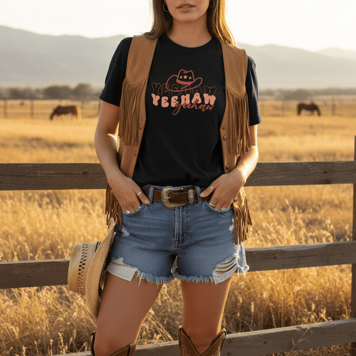 yeehaw cowgirl t-shirt gift packaging