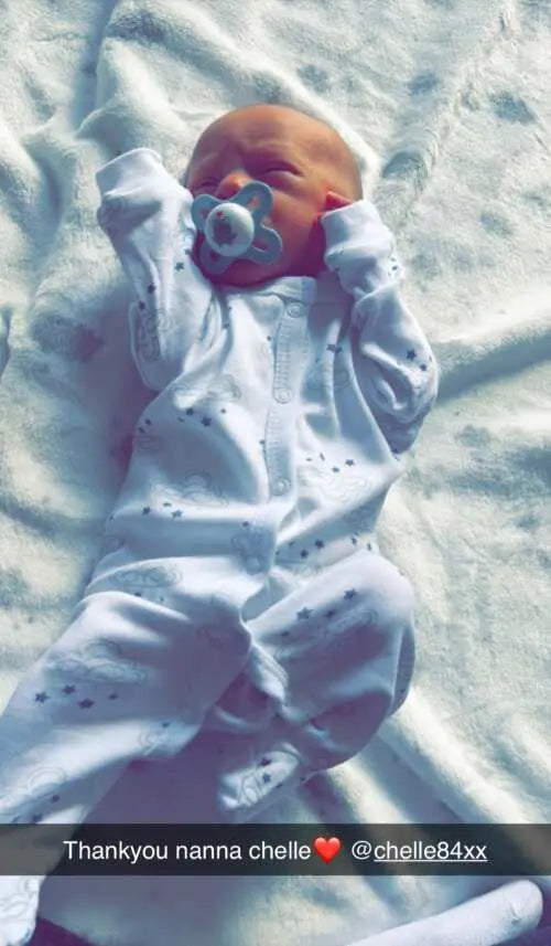 100% Cotton Cloud & Stars Sleepsuit Sleepsuit / Babygrow Soft Touch