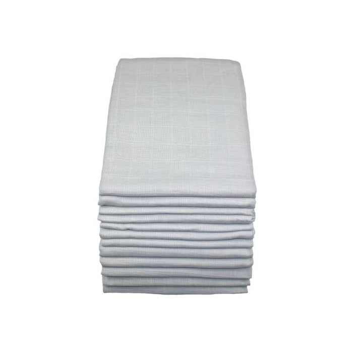 100% Pure Cotton Muslin - 70cm x 70cm - Grey Muslin Muslinz