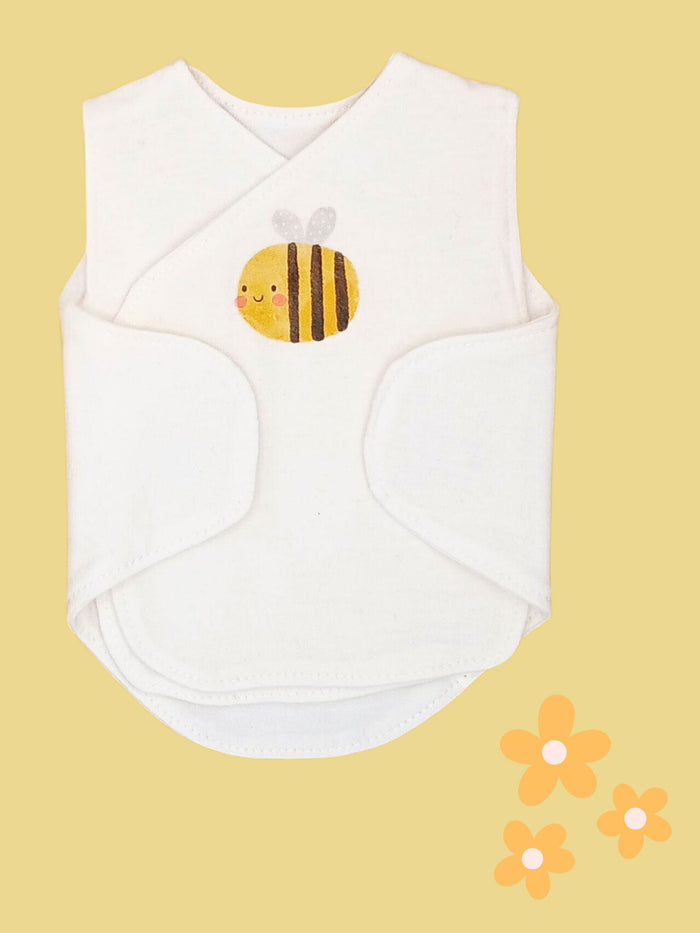 2 Pack Incubator Vests, Organic Cotton, Bumble & Bloom Bodysuit / Vest Little Dreamer