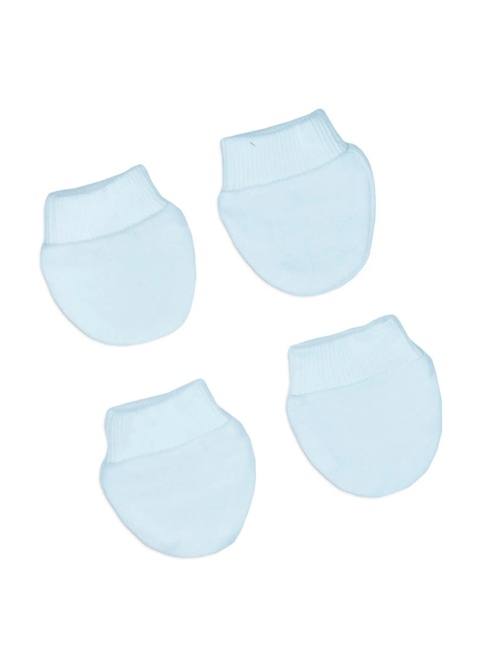 2 Pack Premature Baby Scratch Mitts - Blue Scratch Mitts Tiny Baby