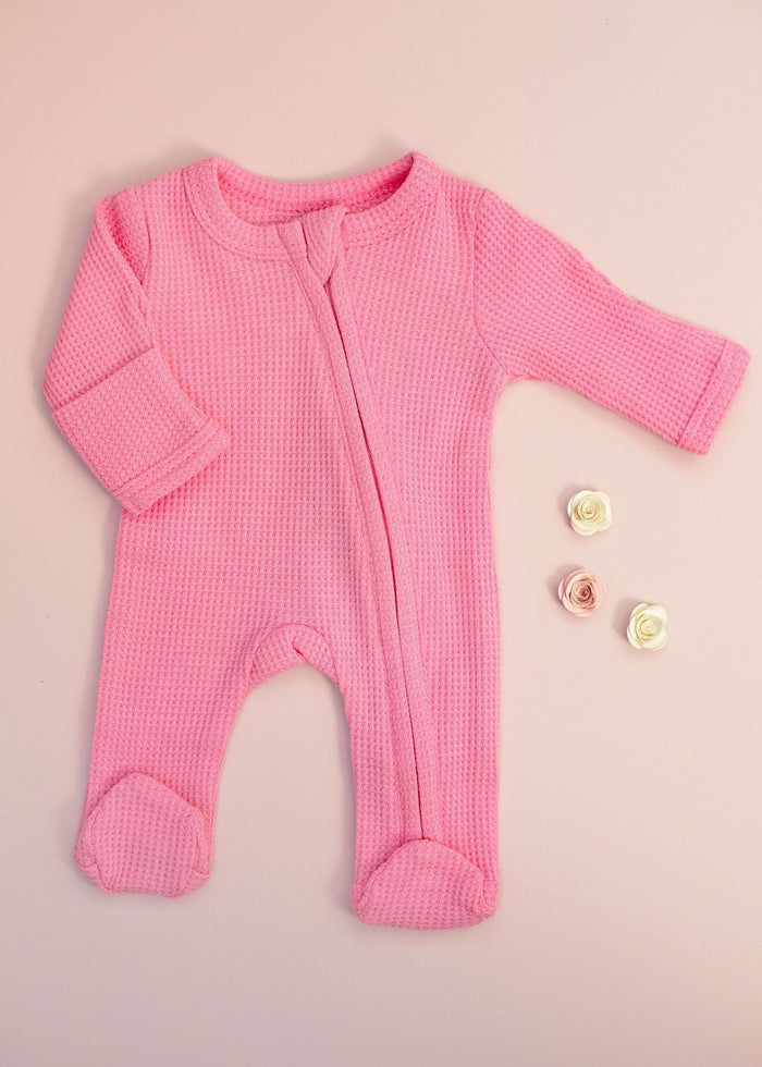 Premature Baby Bright Pink Textured Sleepsuit Sleepsuit / Babygrow Little Dreamer