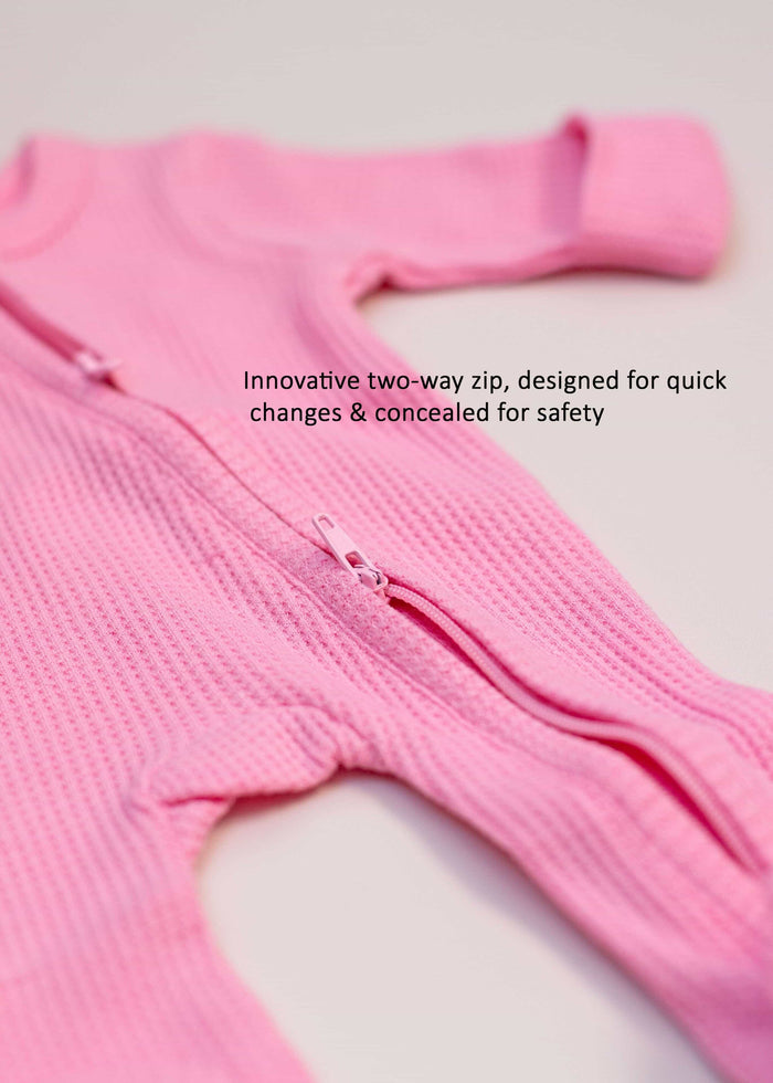Footed Premature Baby Sleepsuit, Zips & Mitts - Candy Pink Sleepsuit / Babygrow Little Dreamer