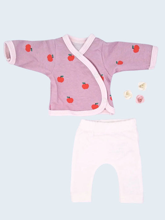 2 piece wrap top & trouser set, Orchard Tiny & Small