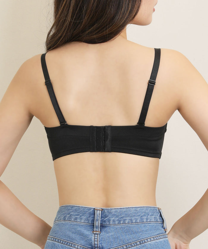 2-Way Cleavage Cover Strapless Side Support Push-Up Bra