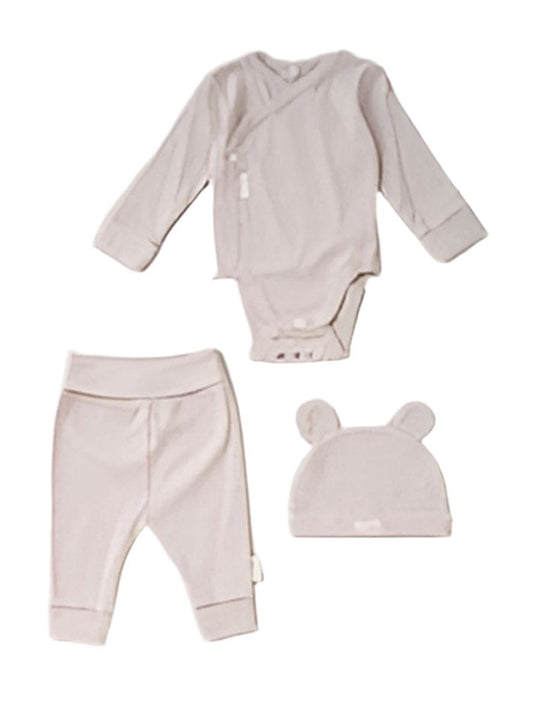 3 Piece Organic Baby Gift Set - Sand HomeGrown Baby