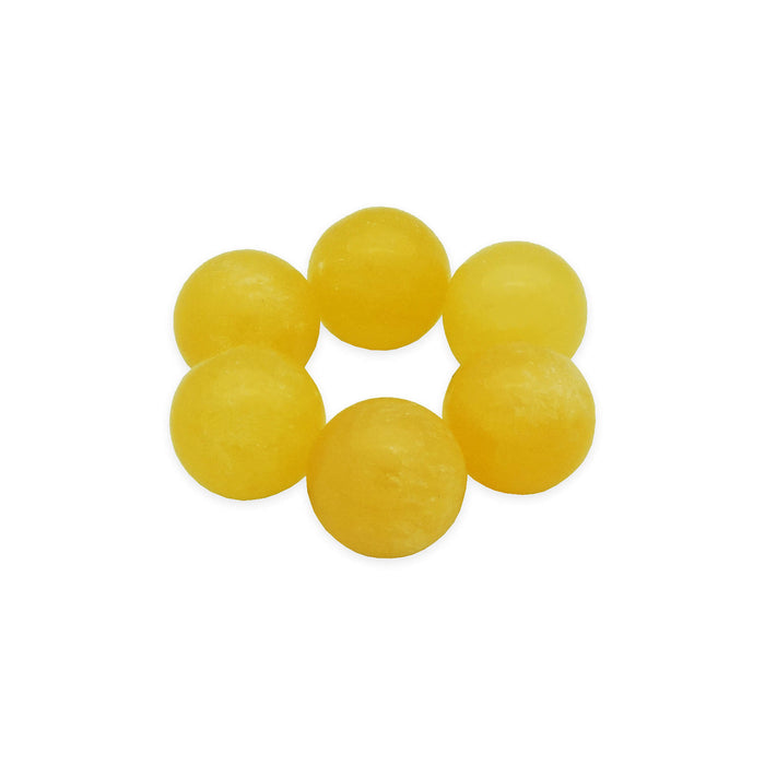 6-PCS Yellow Fluorite Crystal Balls (S)