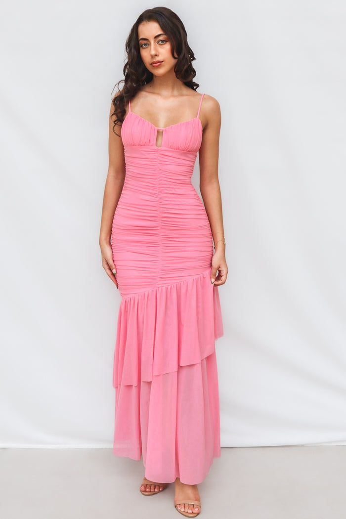 Addy Maxi Dress - Pink - Runway Goddess