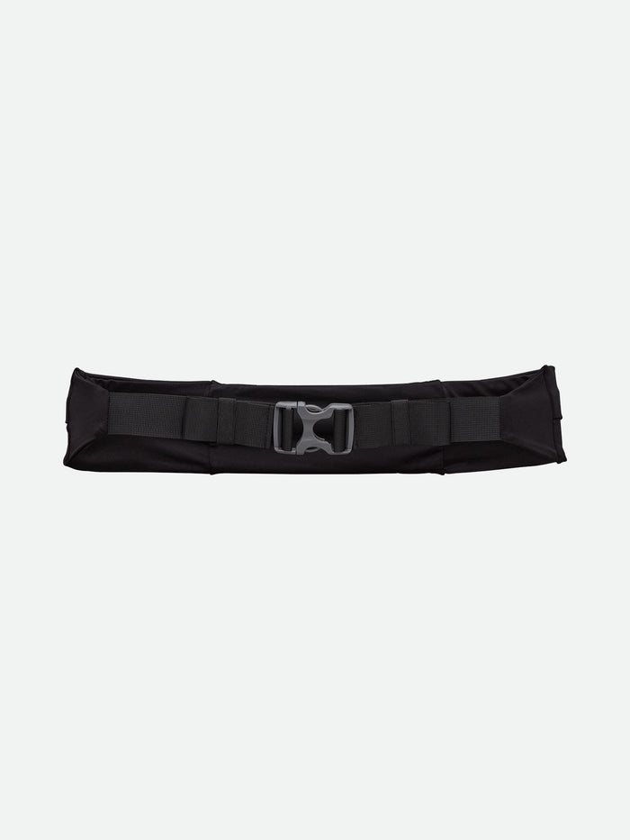 color:Black||seo:Nathan Adjustable-Fit  Zipster 2.0 Black Training Waist Belt - Back View with Adjustable Strap For Custom Fit